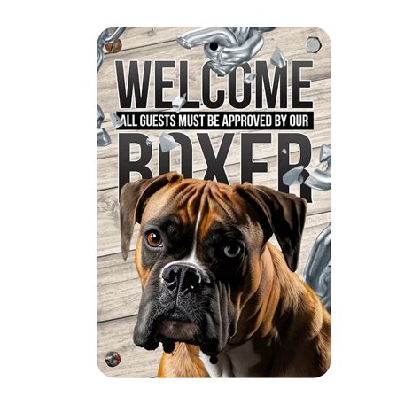 Boxer Welcome Sign 